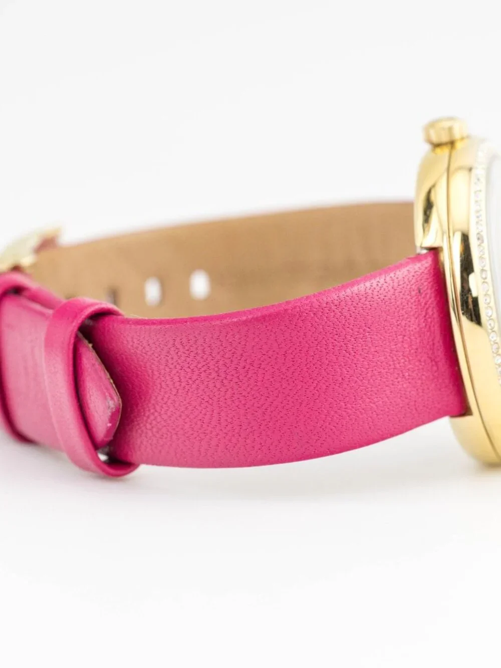 Michael Kors MK-2684 Genuine Leather Band Quartz Analog Women's Watch New Batter